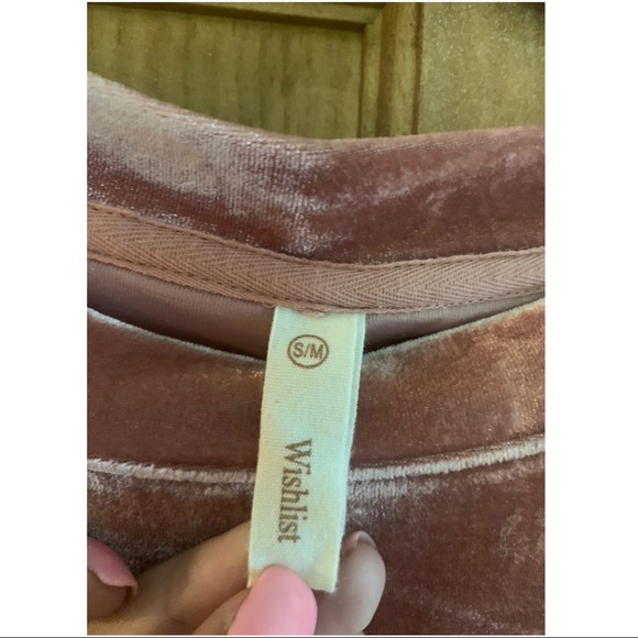 Salmon Velvet Wishlist Dress - Picture 2 of 2